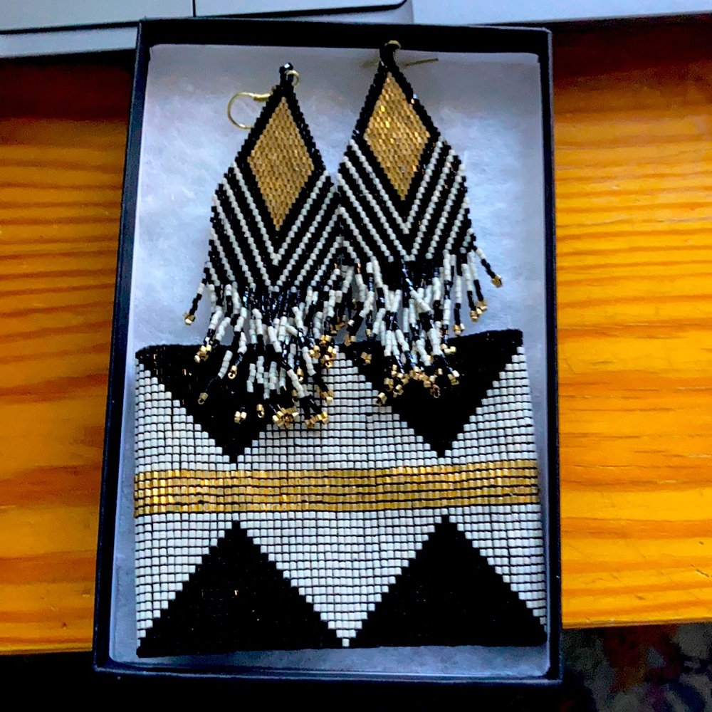 Ink and Alloy earring and bracelet set